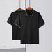 Men's Oversized Polo Shirt – Trendy Streetwear Short-Sleeve Top With Contrast Trim_viptrois.com