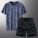 Men's Clothing Camouflage Casual Sports Suit Men's Summer Thin Quick Drying Clothes Gym Loose T Shirt Running Short Sleeved Shorts Training_viptrois.com