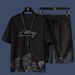 Men's Clothing Men's Summer Clothing New Trendy Youth Shorts Sports Suit With Korean Trendy Student Short Sleeved T Shirt_viptrois.com