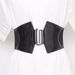 Belt for women, skirt, decorative dress, waist design, irregular wide waistband, ruffles, elastic elastic pu_viptrois.com