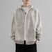 Men's Suede Fleece Hoodie Autumn Unisex Oversized Pullover Sweatshirt With Drop Shoulder Casual Streetwear_viptrois.com