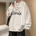 New Couple Print Men's Fleece Thickened High-end Sweater Trendy Top Men's Autumn And Winter Clothing_viptrois.com