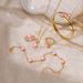 Children's Accessories Five Leaf Clover Jewelry Set For Women Simple Oil Drop Lucky Flower Necklace Versatile Hand Jewelry Earrings_viptrois.com