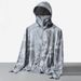 Men's UV 50+ Sun Protection Coat With Reflective Zipper And Hood, Breathable, Cool, Lightweight Windbreaker, Large-sized Casual Coat, Outdoor Clothing_viptrois.com