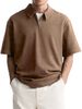 Men's Clothing Casual Zipper Tops Comfortable And Breathable Lapel Polo Shirts_viptrois.com