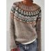 3D Print Round Neck Sweatshirt – Geometric Pattern Pullover For Women | Trendy Casual Wear_viptrois.com