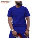 Men's clothing African printed batik cotton men's casual set_viptrois.com