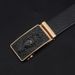 Men's belt alloy leather automatic buckle advanced sense men's fashion commuter business belt_viptrois.com