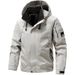 Men's Lightweight Utility Jacket – Waterproof Hooded Windbreaker With Zippered Pockets (M-5XL, Quick-Dry Polyester, Adjustable Drawstrings)_viptrois.com