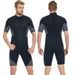 Men's Clothing 2 3mm One Piece Short Diving Suit With Rear Zipper Rubber Diving Suit For Cold And Warm Outdoor Swimming Snorkeling Suit_viptrois.com