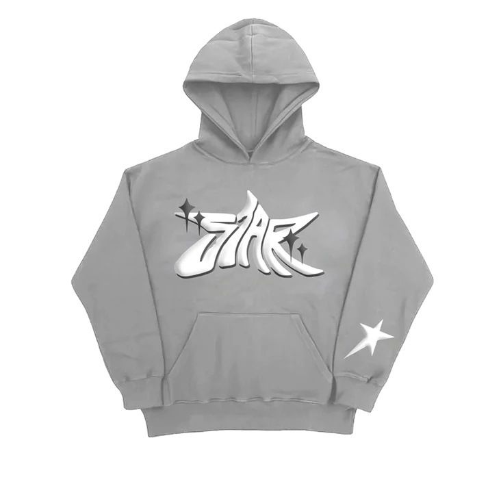 Men's Design Street Trend Hip-hop Trend Brand Printed Hooded Sweatshirt_viptrois.com