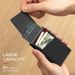 Luggage & Bags Aluminum Alloy Metal Card Box Side Push One Click Card Out Simple Anti Theft Brush Lycra Card Holder Oblique Mouth_viptrois.com