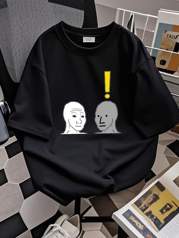 NEW LIMITED Funny NPC Wojak Meme T-Shirt Size S-5XL Soft Stylish Casual Stretched Comfortable Versatile Top For Everyday Wear Streetwear Graphic_viptrois.com