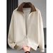 Men's Lapel Color Matching Sweater Polo Cardigan Coat Business Light Luxury_viptrois.com