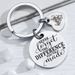 Bag Pendant Inspirational Quotes Stainless Steel Keychain To Give Female Male Friends An Encouraging Gift_viptrois.com