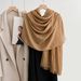Cotton Fashionable Artistic Style Solid Color Linen Japanese Korean Women Air Conditioning Room Shawl Outerwear Sun_viptrois.com