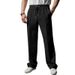 Men's Waffle-Knit Dress Pants – Breathable Textured Polyester With Elastic Waist (S-3XL, 5 Versatile Colors)_viptrois.com