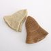 Women's Summer Simple Handmade Grass Knitted Hook Needle Fisherman's Large Edge Foldable Sun Shade Hat_viptrois.com