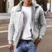 "Men's Faux Leather Jacket With Faux Fur Lining – Stylish Winter Coat For Urban Edge (Black/Slate Gray/White/Lake Blue, M-4XL)"_viptrois.com