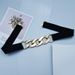 Slim-fit elastic waistband Decorative skirt suit Simple fashion chain women's belt_viptrois.com