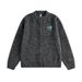 Loom Style Loose Cardigan For Men, Vibe European And American Trendy Brand, Cartoon Patch Embroidery, Personalized Crew Neck_viptrois.com