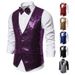 Men's Stage Costumes, Sequins, Vests, Photography Studios, Hosts, Singers, Emcees, Vests_viptrois.com