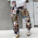 Men's Clothing Printed Loose Straight Pants Large Size Casual Trousers Men's Hip Hop Pants Men's Clothing_viptrois.com