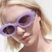 Personalized cloud oval sunglasses for women ins sunflower flower sunglasses cross border fashion sun protection glasses trend_viptrois.com