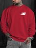 Autumn And Winter Men's Long Sleeved Round Neck Black Top Loose Casual Hoodie Hooded Hoodie_viptrois.com