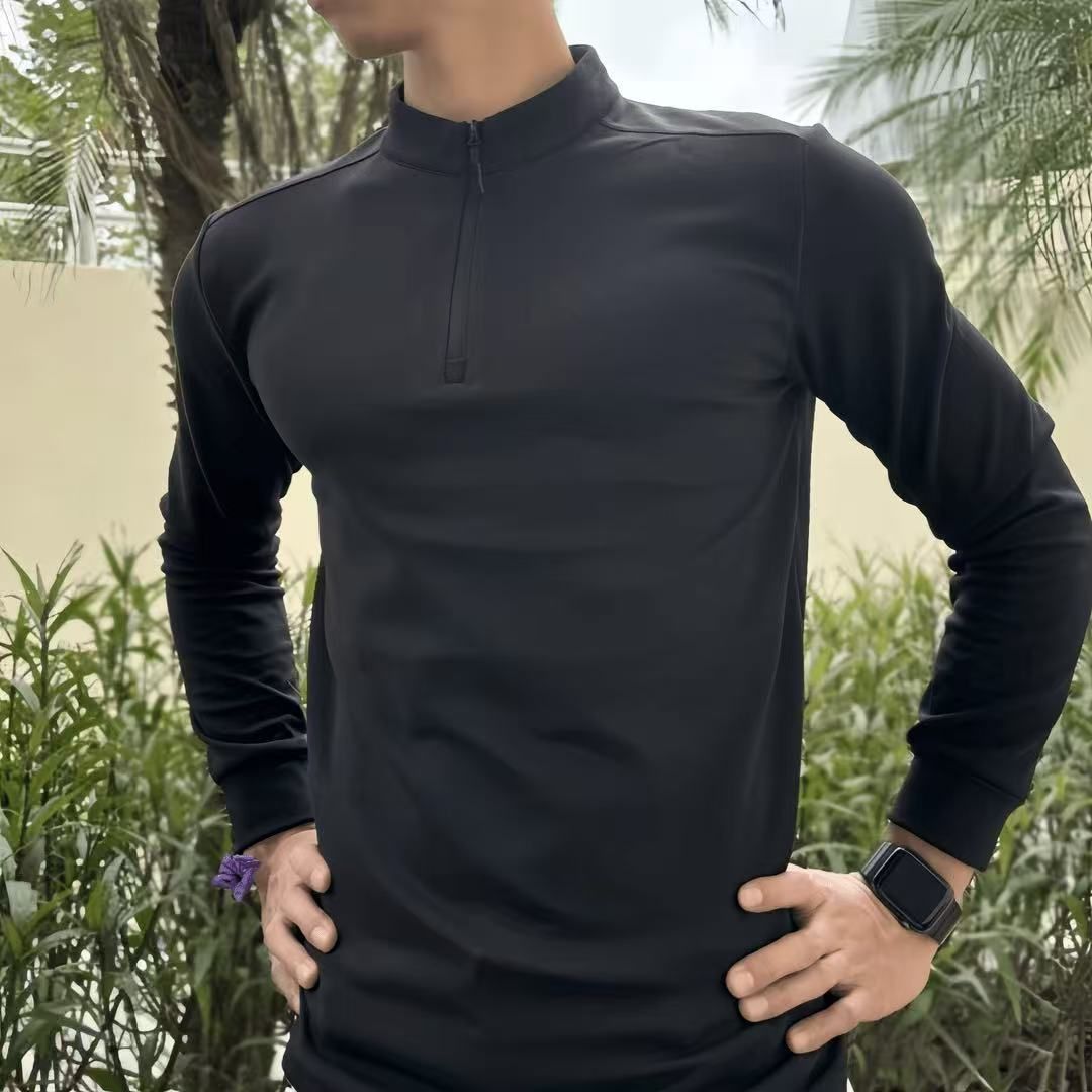 Men's Thermal Fleece Zip-Up Jacket – Lightweight Winter Training Top (Moisture-Wicking, Wind-Resistant, Gym & Outdoor Essential)_viptrois.com