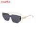 New Frameless Cat Eye Sunglasses Personality Metal Leg Frameless Sunglasses Duqiao Glasses_viptrois.com
