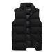 Large Standing Collar Polyester Vest Men, With Added Fat Warmth For Autumn Winter, 90 Kan Shoulder Vest, And Jacket_viptrois.com