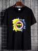 New Limited Dark Fenerbahce Istanbul Watercolor Design Classic T-Shirt Casual Designer Clothes Graphic Unisex Stretched Homme Slightly Versatile_viptrois.com