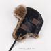 Trapper Hats Fur hat men's winter vintage Lei Feng hat ear protection against wind and cold riding head round locomotive hat_viptrois.com