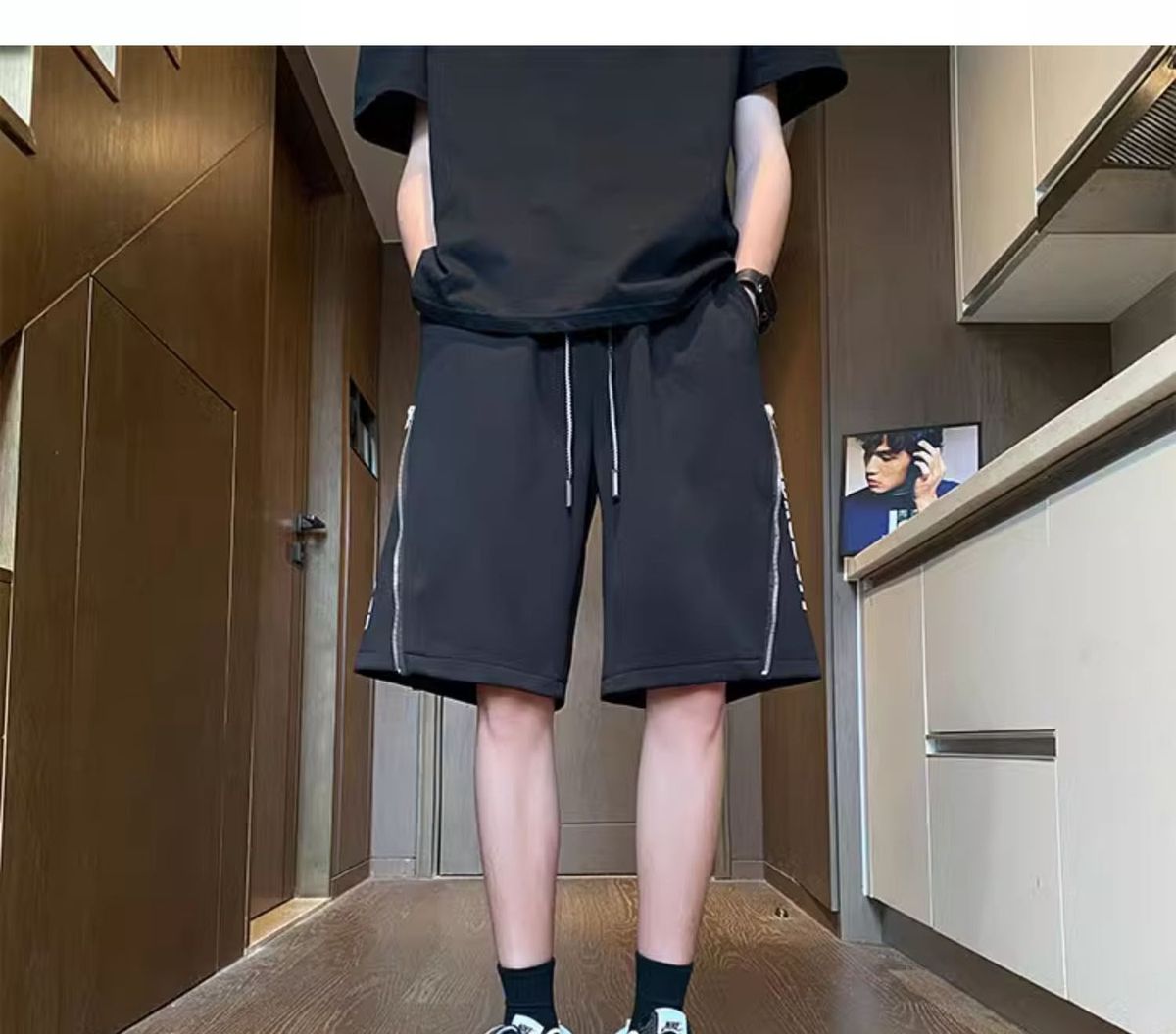 Men's Style Basketball Athletic Shorts Casual Five Point Mid Length Running Shorts Cool And Stylish Straight Leg Summer_viptrois.com
