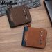 Wallet Card Cases Short Men's Wallet Document Holder Wallet Wallet Zipper Men's Wallet Retro Creative Business Wallet_viptrois.com