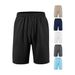 Men's Clothing Loose Large Horizontal Striped Jacquard Fabric Men's Casual Shorts Beach Pants_viptrois.com