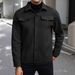 Autumn And Winter New Warm Woolen Casual Button Jacket Men's Sports_viptrois.com