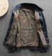 Men's Denim High-End Trendy Spring And Autumn Short Ripped Slim Fit Vintage Retro Blue Jacket_viptrois.com