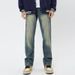 JFU European And American High Street Style Vibe Jeans, Spring And Autumn Retro Straight Leg Jeans For Men, American Street Style Long Pants._viptrois.com
