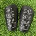 Mini Shin Guards For Kids & Youth - Lightweight Football Shin Pads For Training & Matches (11x7cm, Black/White, Left & Right Pair)_viptrois.com
