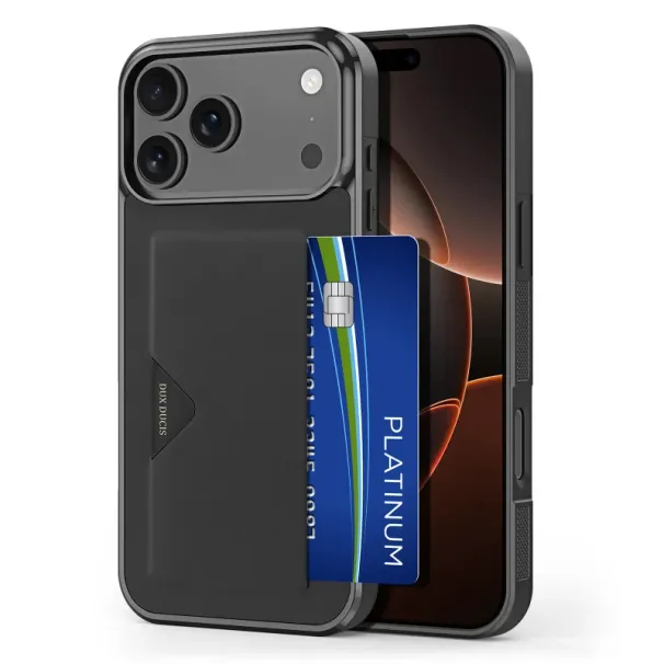 For Iphone 17 Pro Max / Iphone Air / 17 Pro / 17 Phone Back Cover With Card Holder 360 Full-Coverage Shockproof Case_viptrois.com