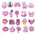 Pink Cute Little Fresh Shoes Flower Shoe Buckle Soft Glue DIY Slippers Sandals Accessories Accessories Accessories_viptrois.com