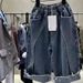 Boys Denim Wide Leg Pants Spring And Autumn 2025 New Style Children's Loose Handsome Fashionable Spring Children's Straight Pants_viptrois.com
