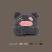 2024 new cute cartoon plush pullover hat, women's autumn and winter thick warm ear protection fisherman hat_viptrois.com