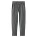 Spring Summer Autumn Business Casual Youth Versatile Fashion Nine-point Trousers Men's Pants_viptrois.com
