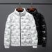 Men's Clothing New Style Stand Up Collar Printing Thin Student Couple Trendy Winter Men's Season Jacket_viptrois.com