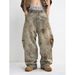 Street Alchemist Distressed Jeans – Heavyweight Dirty Wash Baggy Pants With Samurai Curve Hem (S-XXXL, Non-Stretch Cotton)_viptrois.com