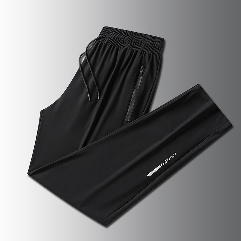 Men's Clothing Men's Casual Nylon Pants Youth Quick Drying Breathable Ice Trousers_viptrois.com