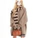 Solid Gray American Retro V-Neck Men's Autumn Winter Lazy Style Loose Knitwear Coat Sweater_viptrois.com